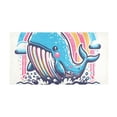 thumbnail image 3 of Bath Mat Soft Plush Non-Slip Absorbent Bathroom Rugs 39"x20" Cute Whale on Sea, 3 of 8