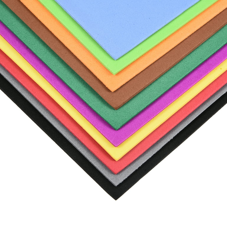 TINKSKY 10 PCS EVA Foam Sheets Sheets Assorted Colours For DIY