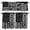 Black White, variant on Farmhouse Kitchen Curtains, Kitchen Curtains and Valances Set of 3, American Country Star Barn Black Plaid Berry Light Filtering Tailored Tier Curtain 24 Inch Length Drapes for Cafe Sink Bedroom