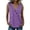 Purple#women's linen wrap v neck tank tops with pocket, variant on aohooy Linen Shirt Women Plus Summer Sleeveless Wrap V Neck Tank Tops Button Down Lightweight Work Casual Shirt with Pocket Gray,XL