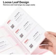 thumbnail image 5 of Deli Business Card Holder, Credit Card Holder, Rolodex, Business Card Holder Organizer for Women, Hold 180 Cards, Pink, 5 of 7