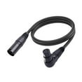 thumbnail image 1 of 90 Angle XLR Microphone Extension Cable Adapter, Right Angle XLR Female to Male Connector, Compatible with Stage Lighting, Mixing Consoles, for Electric Guitars, 1 of 7