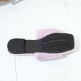 thumbnail image 5 of uublik Womens Bedroom Fuzzy Slippers Open Toe Memory Foam House Shoes Indoor Outdoor Non Slip House Slides, Purple, 5 of 7