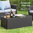 thumbnail image 4 of SUNVIVI Patio Furniture Set, All Weather PE Wicker Rattan Outdoor Sectional Sofa with Table and Cushion, Outdoor Furniture for Lawn Backyard Poolside Porch, 4 of 9