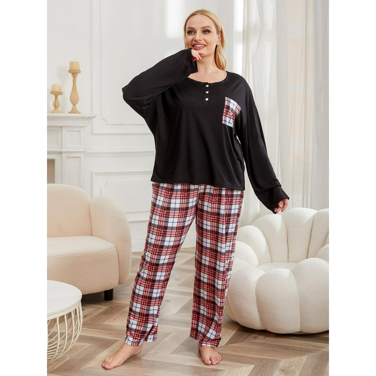 Womens plus size dauergebrauch cotton pajamas sets