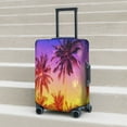 thumbnail image 6 of Hirioo Palm Trees at Sunset for Elasticity Suitcase Cover (No luggage Included) Durable Luggage Protector Fits 18-32 Inch Luggage-Medium, 6 of 7