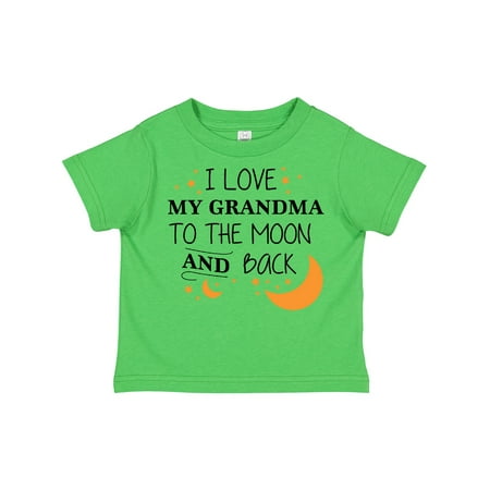 

Inktastic I Love My Grandma to the Moon and Back Gift Toddler Boy or Toddler Girl T-Shirt