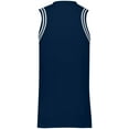 thumbnail image 5 of Holloway Sportswear 2XL Womens RETRO BASKETBALL JERSEY Navy/White 224376, 5 of 5