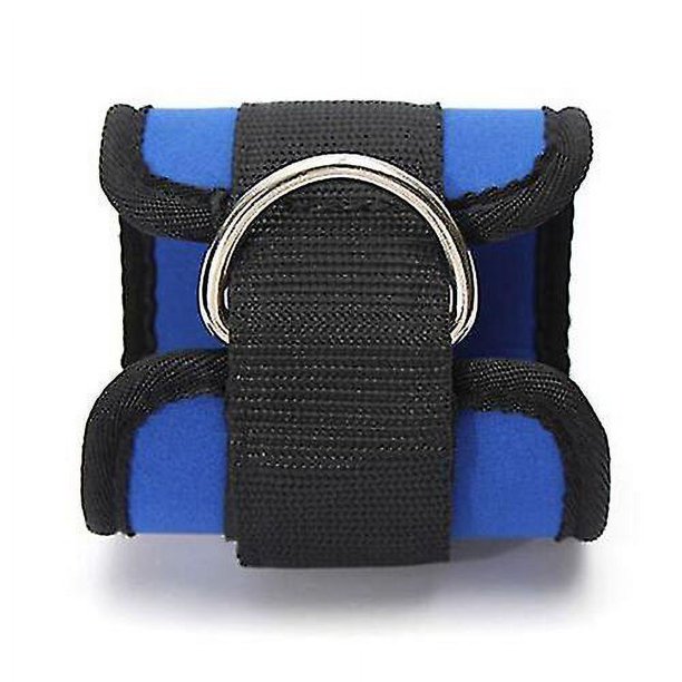 Azul 1 pieza correa de tobillo anillo en D ejercicio de polea de pierna de muslo múltiple