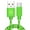 Green, variant on Deyuer 2-in-1 Fast Charging Multicolor Braided Type-C USB Cable Data Line Cord,Green 1M