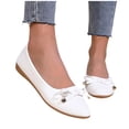 thumbnail image 4 of Loafers for Women, Plus Size Soft Sole with Bows, Trendy Comfortable Flat Shoes for Spring Summer, 4 of 9