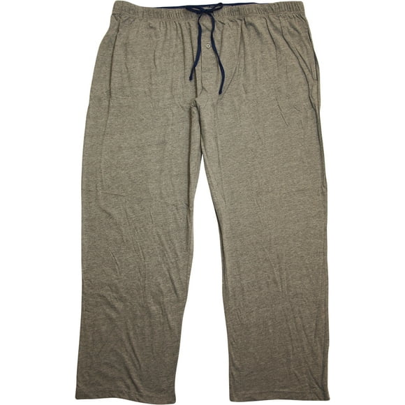 Hanes Mens Comfortsoft Adult Male Cotton Knit Sleep Lounge Pajama Pants Grey 2XL