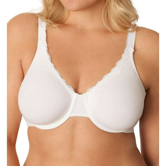 Women's Fruit Of The Loom 9292 Extreme Comfort Bra (White W/ White Lace 40DD)