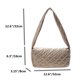 thumbnail image 4 of Bolsa Para Las Axilas Bolso para axilas de nailon acolchado espacial para mujer Bolso acolchado de color sólido (Champagne), 4 of 6