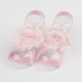 thumbnail image 3 of Sandals for Girls and Beach Footwear, Summer Shoes with 22 Pairs Solid Chiffon Flower Barefoot Sandals for Baby Girls Toddlers Kids, 3 of 4