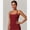 Red, variant on IBTOM CASTLE Tank Top Built in Bra for Women - Sports Yoga Workout Tops Crop Halter Neck Womens Padded Sport Back Bras Cami S Red