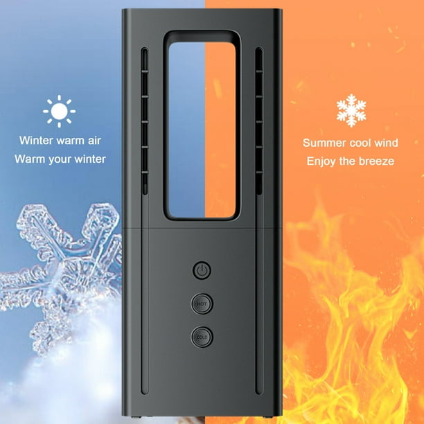 WHLBF 2 In 1 Heater Fan Combo, Portable Cooling Fan, Bladeless Personal Fans 700W Overheat