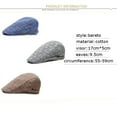 thumbnail image 2 of Men Casual Gatsby Ivy Hat Outdoors Golf Driving Flat Beret Cabbie Driver Newsboy Cap, 2 of 6