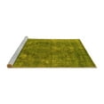 thumbnail image 2 of Ahgly Company Machine Washable Indoor Rectangle Oriental Yellow Industrial Area Rugs, 7' x 9', 2 of 4