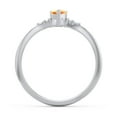 thumbnail image 4 of Birthstone Heart Ring with Shoulder Accents - Citrine (November), 4 of 4