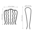 thumbnail image 2 of WHAMVOX 6Ud Peines Para Moños De Hierro Livianos Y Duraderos Para Estilos Versátiles De, 2 of 8