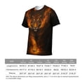 thumbnail image 6 of LAOLIUSN Funny Tiger Printed T-Shirt Animal Graphic Tee Shirt，S-4XL, 6 of 7