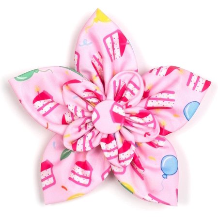 Birthday Girl Flower Adjustable Collar Attachment Accessory, Large -