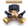 thumbnail image 2 of Hose Splitter 2 Way Heavy Duty Garden Hose Splitter Brass Y Valve Hose Connector, 2 of 2