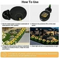 thumbnail image 5 of Rirool 2 Pack Outdoor Solar Sunflower Garden Lights - LED Decorative Stake Lights for Patio Lawn Yard Pathway Decoration, Waterproof and Solar Powered, 5 of 9
