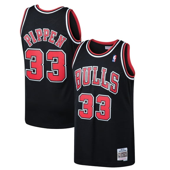 Men's Mitchell & Ness Scottie Pippen Black Chicago Bulls 1997/98 Hardwood Classics Swingman Jersey