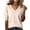 Beige&08W0316, variant on Womens Ribbed Top Knitted V Neck Half Sleeve Womens Tops Fitted Stretch Spring Summer Dressy Basic Tunic Tops Blue M