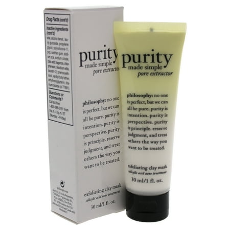 Purity Made Simple Pore Extractor Exfoliating Clay Mask by Philosophy for Unisex - 1 oz