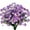Purple, variant on Sinhoon 8 Bundles Artificial Daisy Flowers Outdoor Decoration UV Resistant Fake Flowers Faux Plastic Plant Indoor Outside Hanging Garden Home Porch Box Decor (Mixcolor)