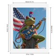 thumbnail image 2 of Paint By Numbers Kit for Adults Beginner - Frog Playing Guitar Patriotic Style DIY Canvas Painting Kits for Adults, Frameless Paint By Number for Adults for Home Wall Decor 16x20 Inch, 2 of 7
