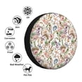 thumbnail image 4 of Fuzoiu Floral Print Universal Spare Tire Cover with Buckle Strap, Waterproof Wheel Covers for Jeep, Trailer, RV, Truck and All Car-15 inch, 4 of 6