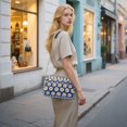 thumbnail image 7 of FORMRS Women Crossbody Purse with Chain Strap Vegan Leather Shoulder Handbag, Elegant Daisy Pattern, 7 of 7
