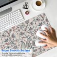 thumbnail image 4 of Long Mouse Pads for Desk,White Pioneer Flower and Paisley Pattern Desk Mats on Top Of Desks, Desk Mouse Pad Extra Large with 3mm Non-Slip Base and Stitched Edge for Gaming,Office,Work,Home 31.5"x15.7", 4 of 6