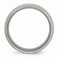thumbnail image 2 of Grey Titanium Ring Band Wedding Comfort Domed 12mm Brushed, 2 of 6