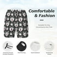 thumbnail image 4 of Kdxio Husky Print Men's Swim Trunks with Compression Liner 7 Inch Inseam Quick Dry Swim Shorts, 4 of 7