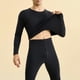 thumbnail image 4 of Conjuntos de ropa interior térmica para hombre, traje térmico de invierno de color sólido, conjunto de ropa interior térmica para hombre, pantalones superiores de poliéster, 4 of 4