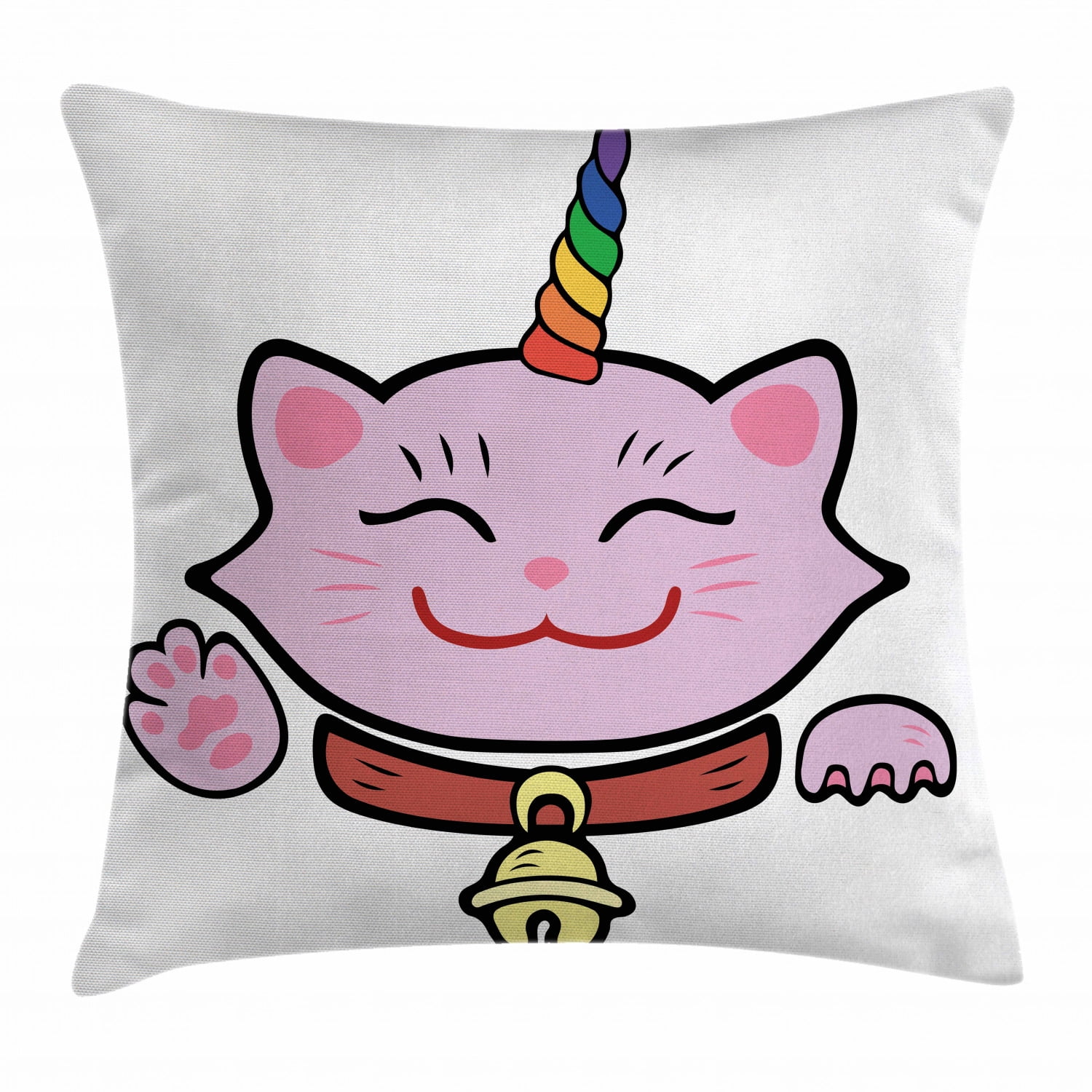 18x18 Multicolor The Hedgehog Gift Store Unicorn Rainbow Hedgehog Throw Pillow 18x18 Multicolor The Hedgehog Gift Store Unicorn Rainbow Hedgehog Throw Pillow