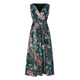 thumbnail image 5 of Vestido largo sin mangas con estampado de gasa de cintura alta informal con cuello en V para mujer Fridja  hjkh6813, 5 of 9