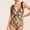 Pink, variant on HaoXianJian Women Swimsuit Tie Shoulder 1 Piece Cheeky Print Bathing Suit V Neck Bodysuit Flowy Body Shaping Swimwear