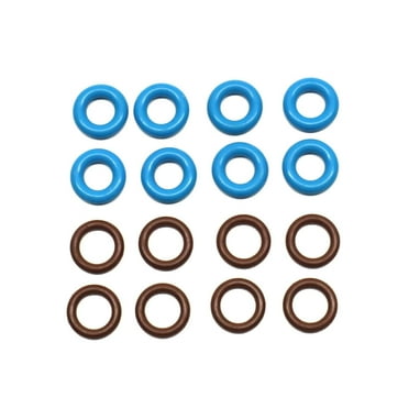 Captain O-Ring  Replacement 217-1588 Fuel Injector O-Ring Seal Kit for GM 2 Sizes, 16 Pieces