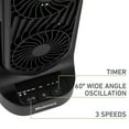 thumbnail image 6 of Holmes 13" DuoBreeze Desk Fan, Dual Blade, 3-Speed, Timer, Tilt, CleanBreeze, Black, 6 of 10
