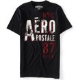 thumbnail image 1 of Aeropostale - Camiseta gráfica para hombre Nyc 87, color negro, grande, 1 of 1