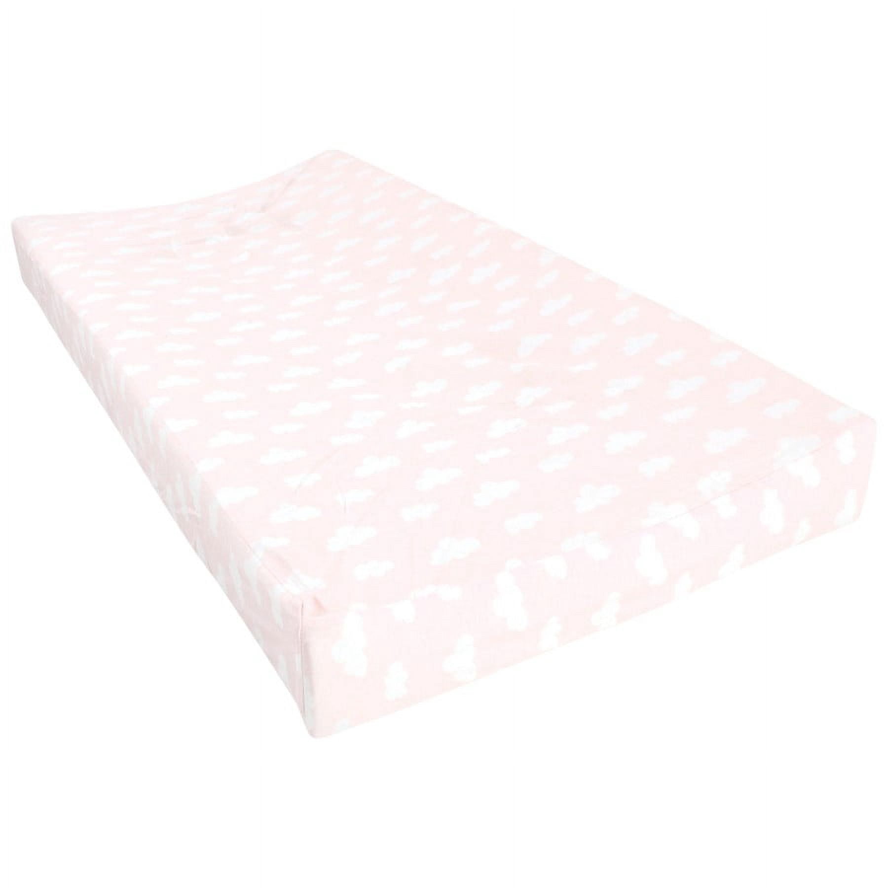 Hudson Baby Infant Girl Cotton Changing Pad Cover, Girl Farm Animals, One Size