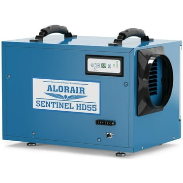 Alorair Sentinal Hd55 113 pt Dehumidifier in Blue - Automatic Shut Off, Adjustable Humistat，with Drain Hose for Crawl Spaces