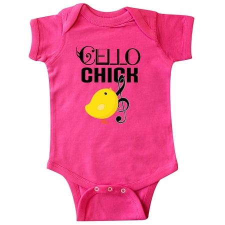 

Inktastic Cello Chick Cellist Orchestra Music Gift Baby Girl Bodysuit