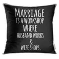 thumbnail image 1 of BSDHOME Quote Funny Inspirational Quotation Sentence Saying Wife People Pillow Case 18x18 Inches Pillowcase, 1 of 1